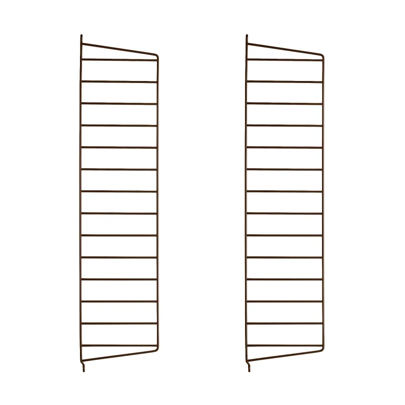 2 pack brown string shelving wall panels