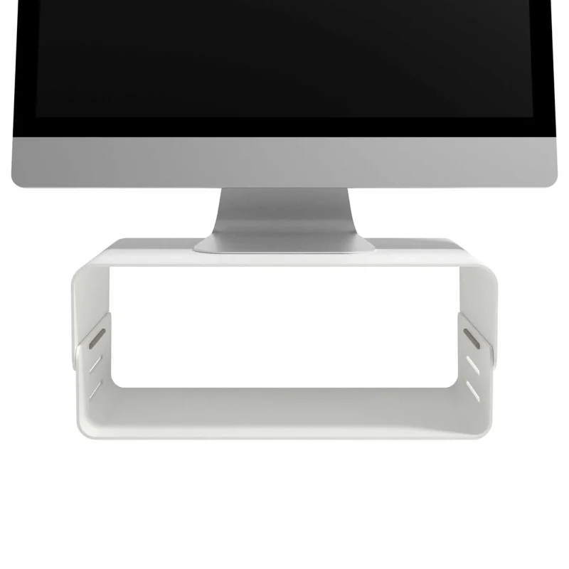 adjustable white monitor riser stand dataflex addit bento 123