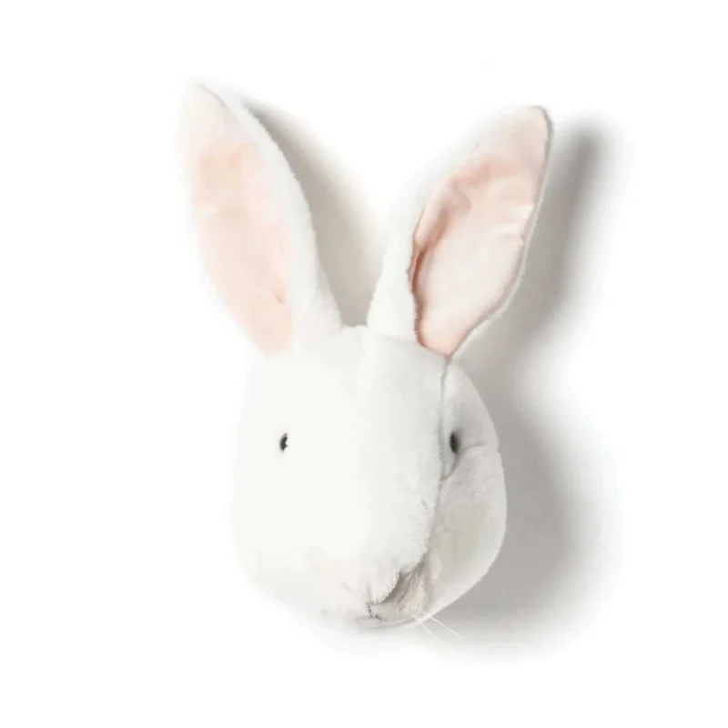 alice the white rabbit plush head soft wild collection