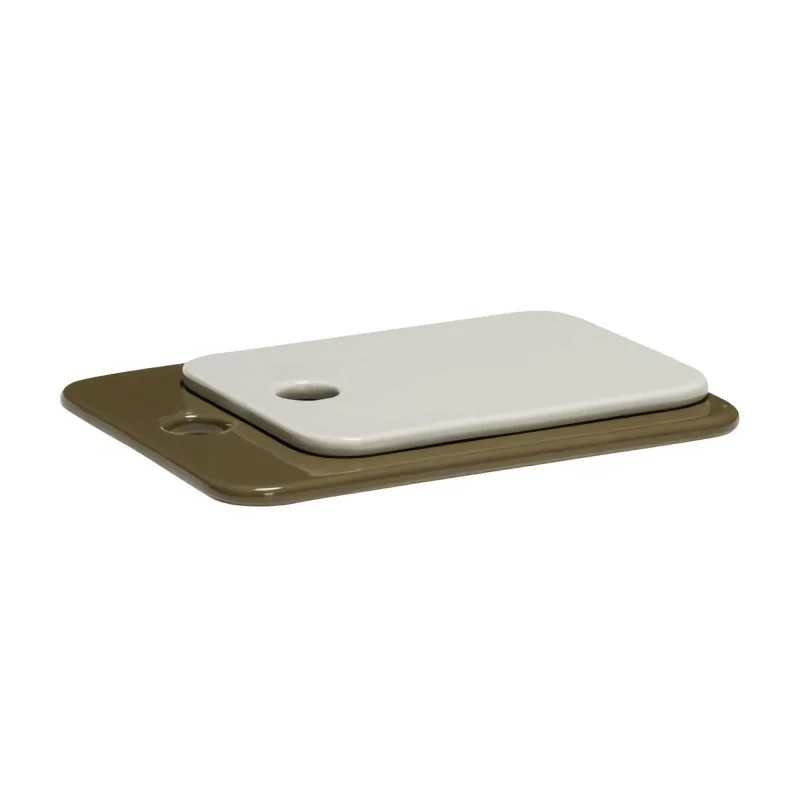 amare ceramic serving boards set of 2 sand olive