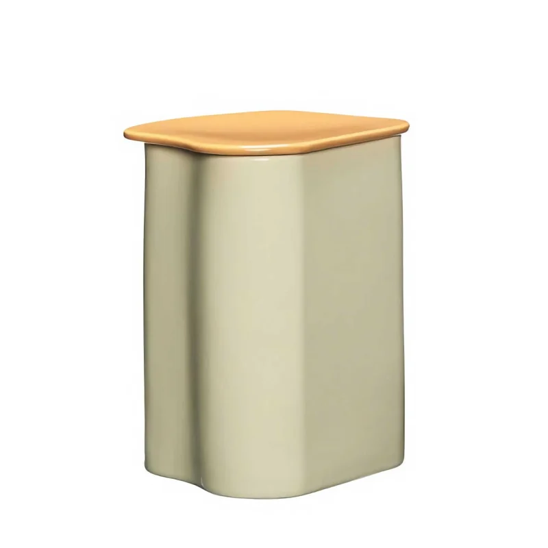 amare small sand brown canister with lid