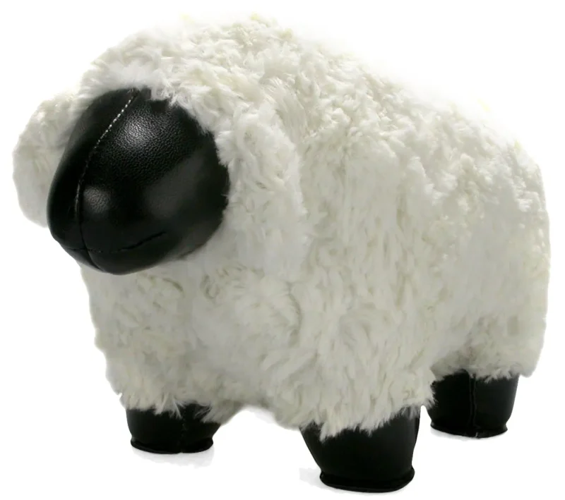 black and white zuny nell sheep bookend stylish storage for shelves