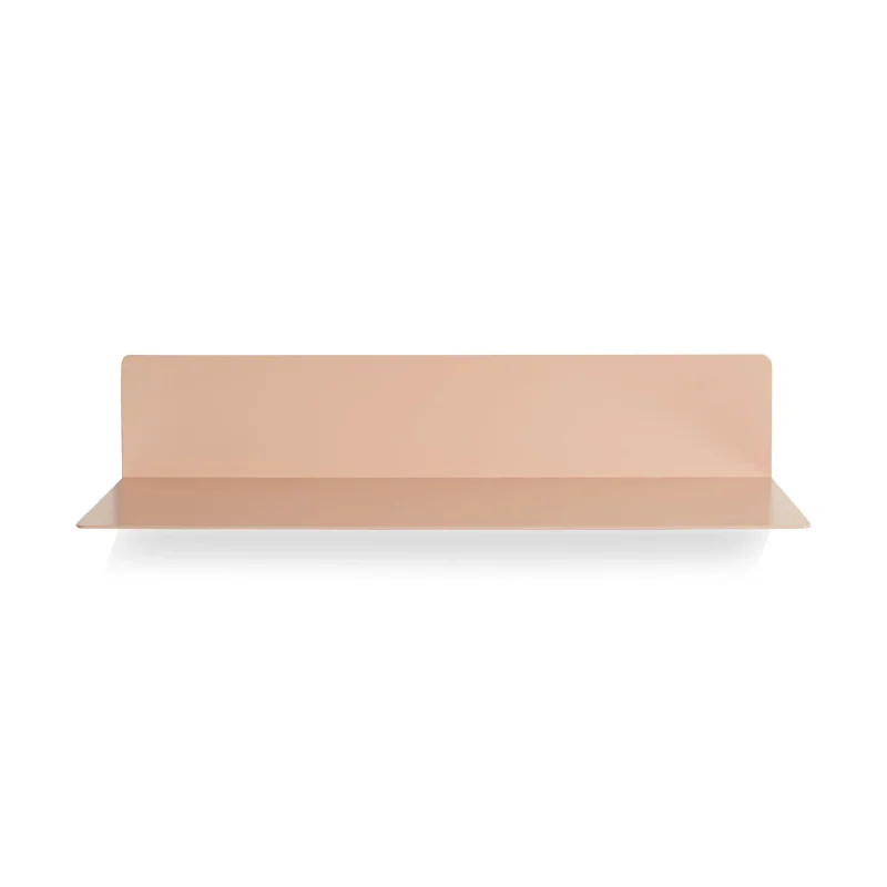 blu dot welf small wall shelf brushed finish 60 5 x 20 x 11 5 cm