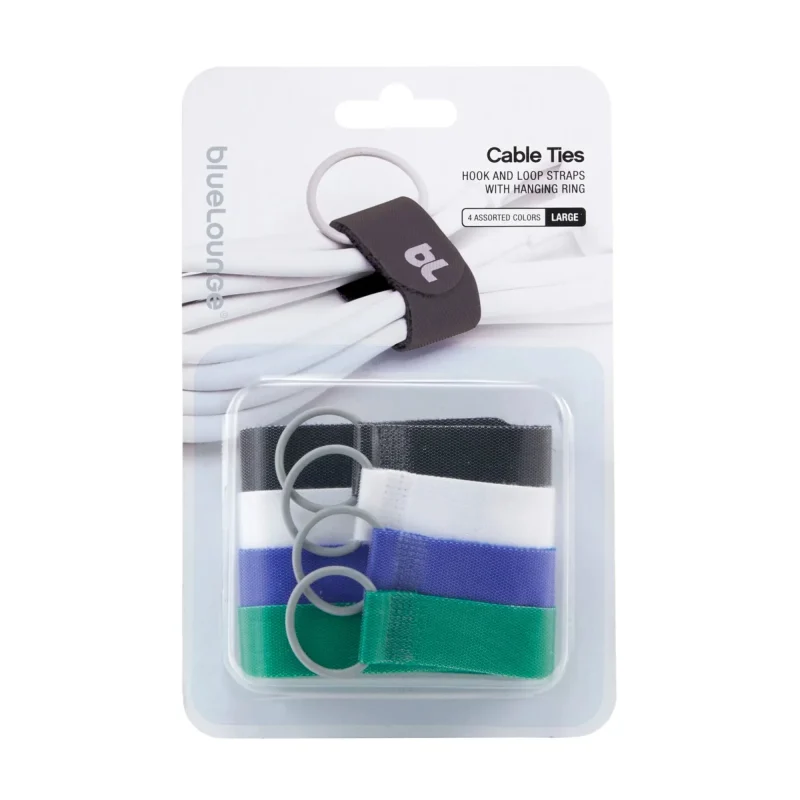 bluelounge large 4 pack cable ties