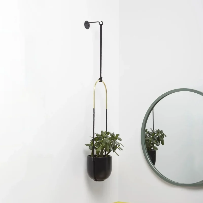 bolo black hanging planter