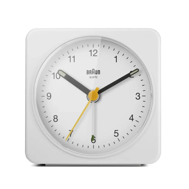 braun bc03 white alarm clock