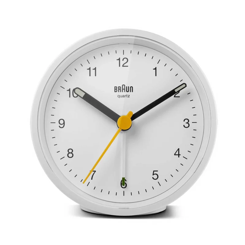 braun bc12 white alarm clock