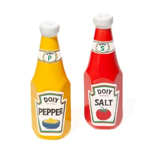 corner shop ceramic salt pepper shakers