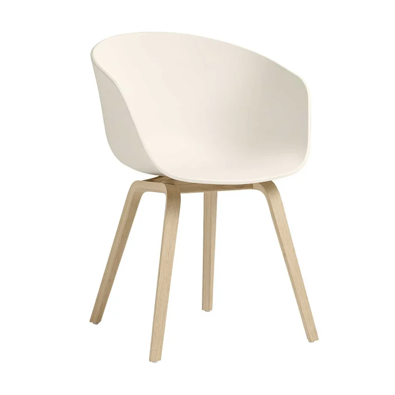 cream white hay about a chair 22 w matt lacquered oak finish