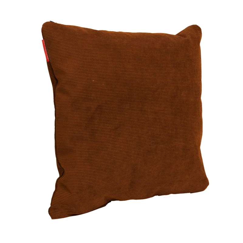 dapper square 595 corduroy burnt orange cushion