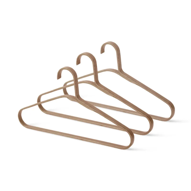 eco friendly bamboo hangers set of 3 natural sustainable