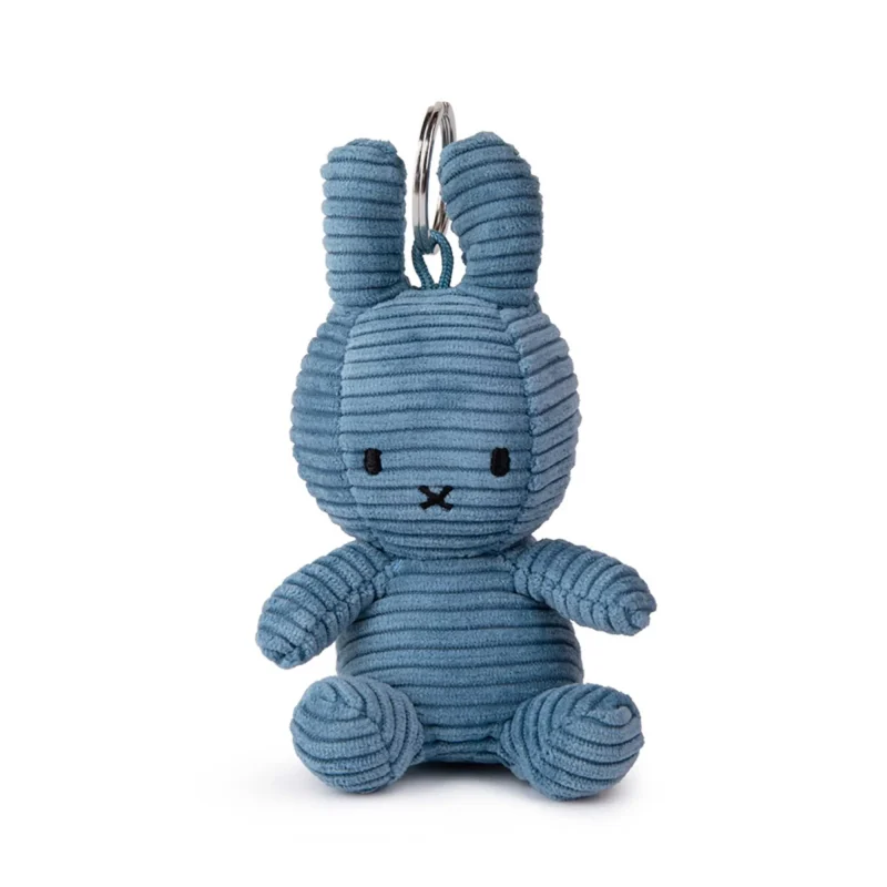 eco friendly miffy aviator blue corduroy keychain