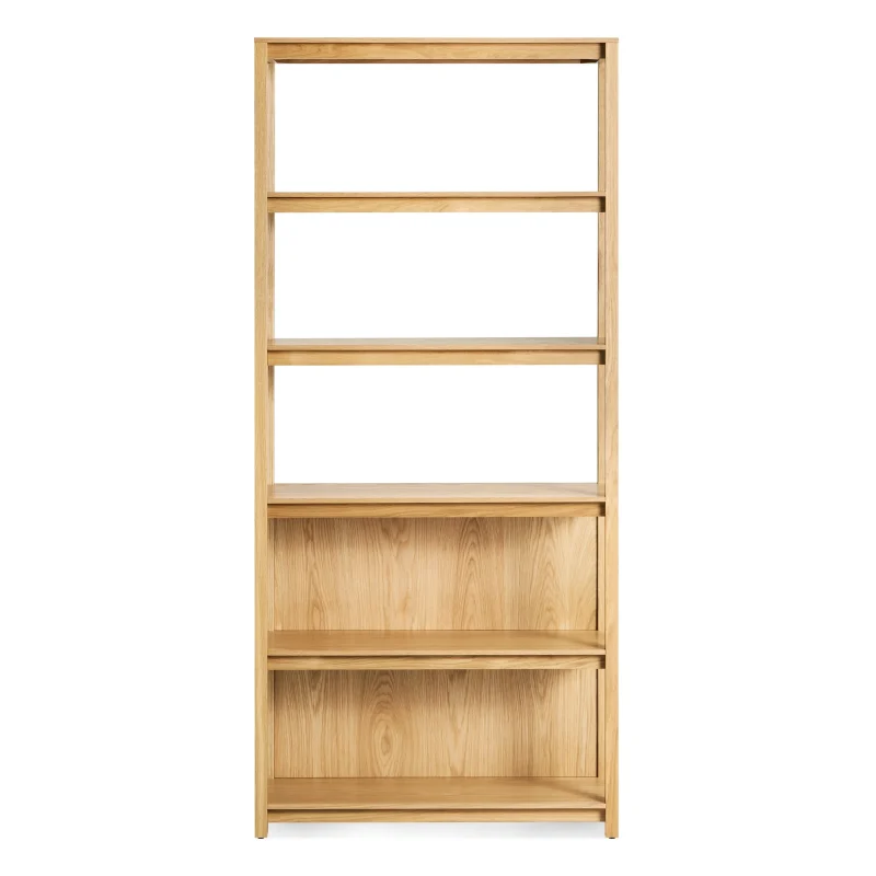 eco friendly tall bookcase open plan design scaled