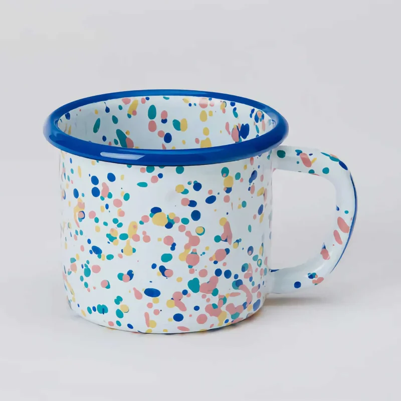 enamel wonder wheel mug in blue kapka