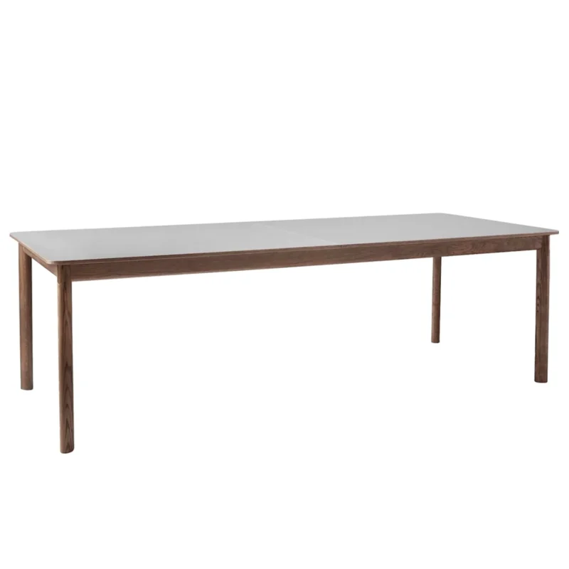 extendable fenix table gray london smoked oak finish tradition