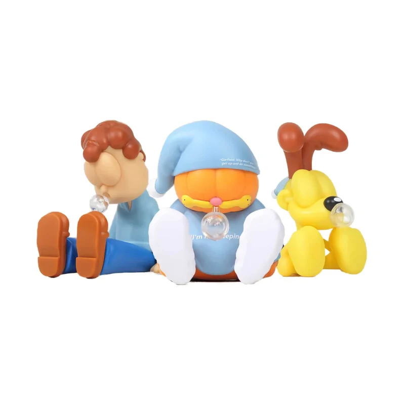 garfield family sleeping plush toy zcworld