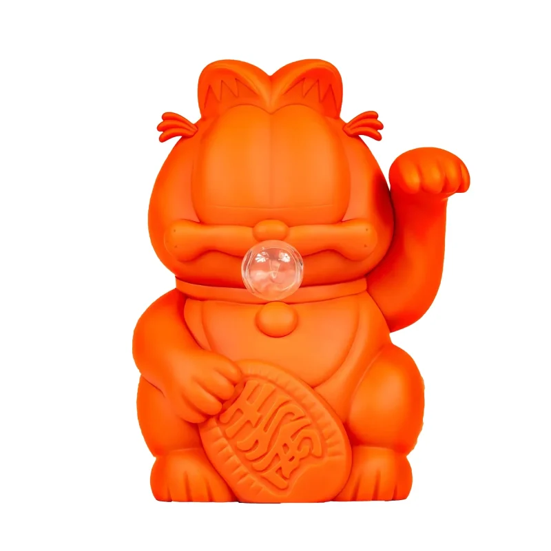 garfield loves fruits 26cm orange fizzy plush toy