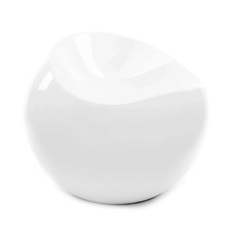 glossy white xl boom ball chair