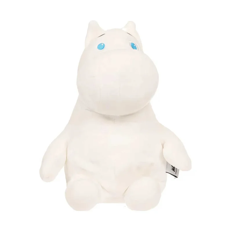 grey moomin plush doll soft and huggable