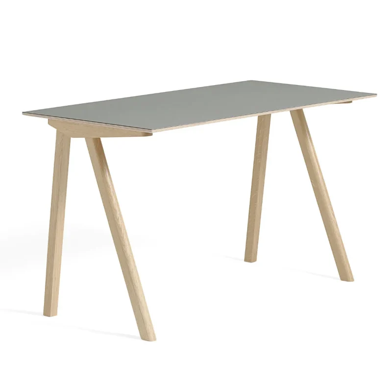 hay cph90 desk linoleum grey 130x65 cm