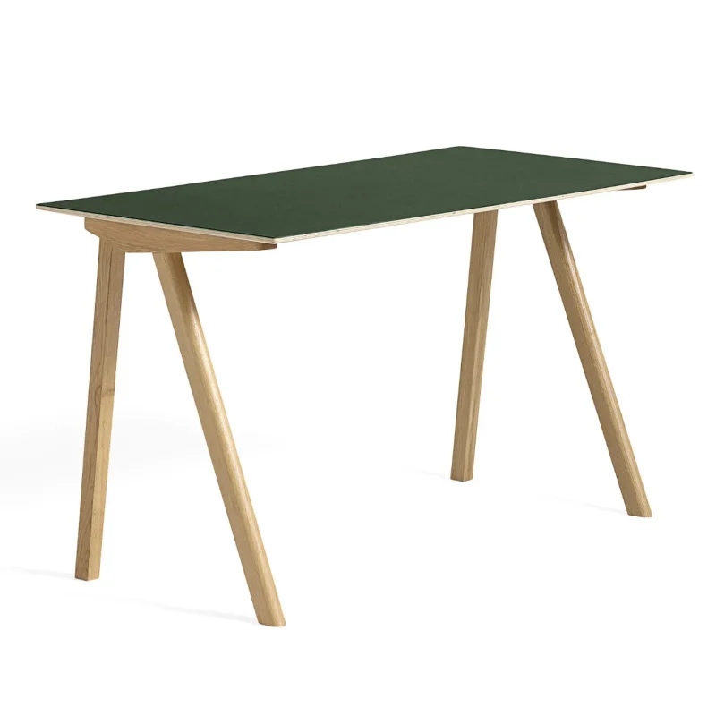 hay cph90 linoleum green desk 130x65 cm