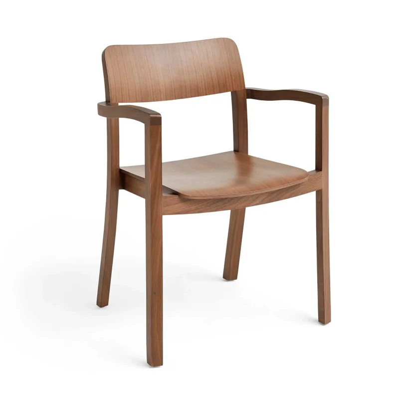 hay pastis walnut armchair modern design high quality