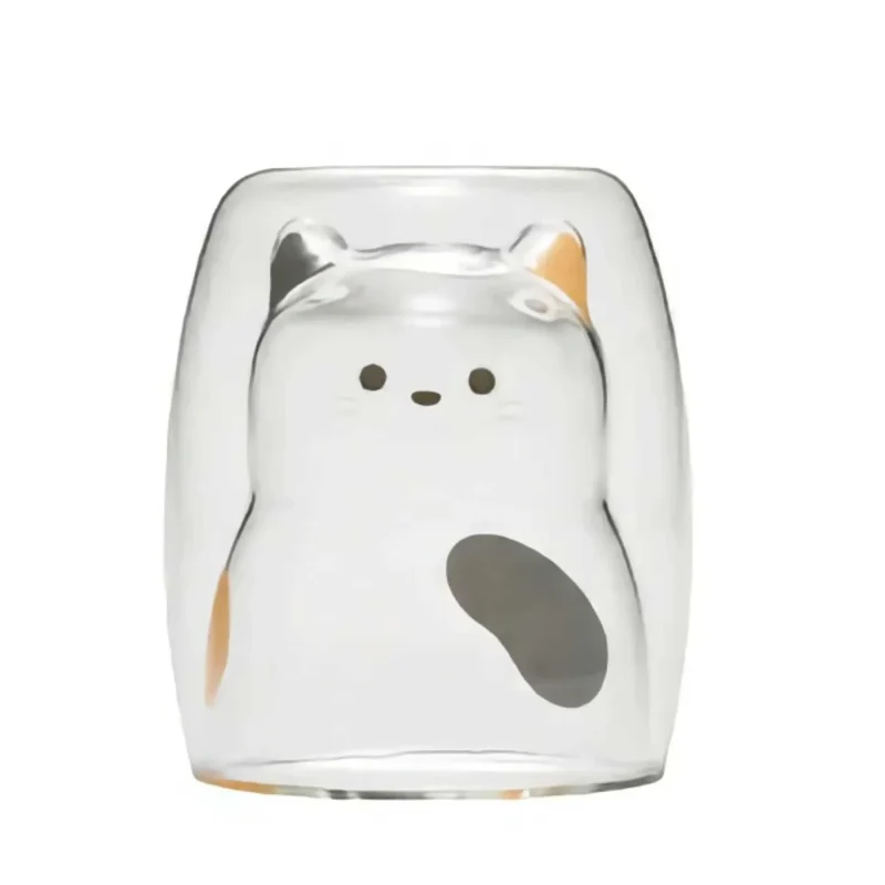 heatrt cat double glass tumbler greyears edition