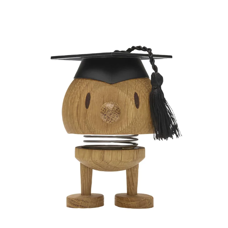 hoptimist iq bumble small oak figurine