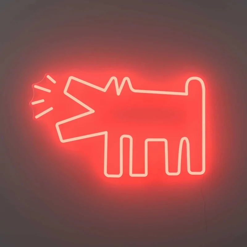 keith haring x yellowpop barking dog light limited edition