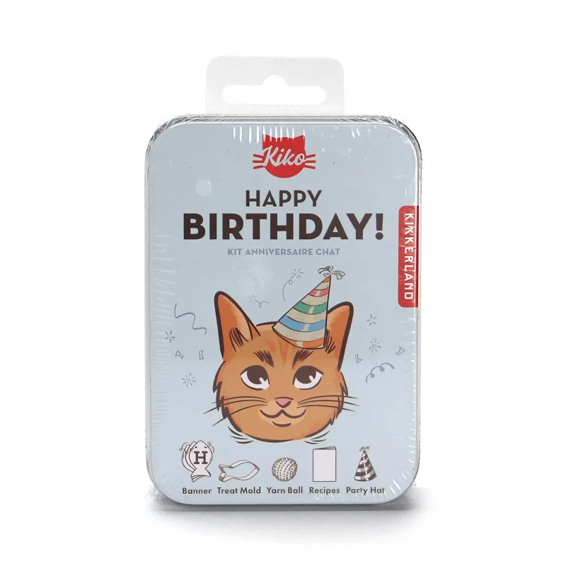 kikkerland happy birthday cat kit