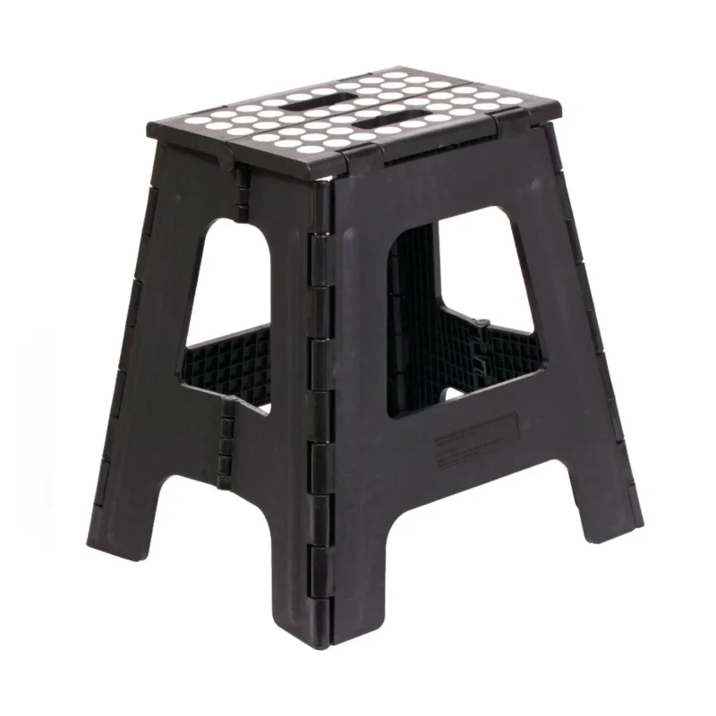 kikkerland rhino ii black folding step stool