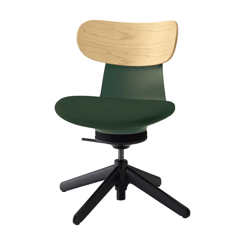 kokuyo inglife green plywood back office chair