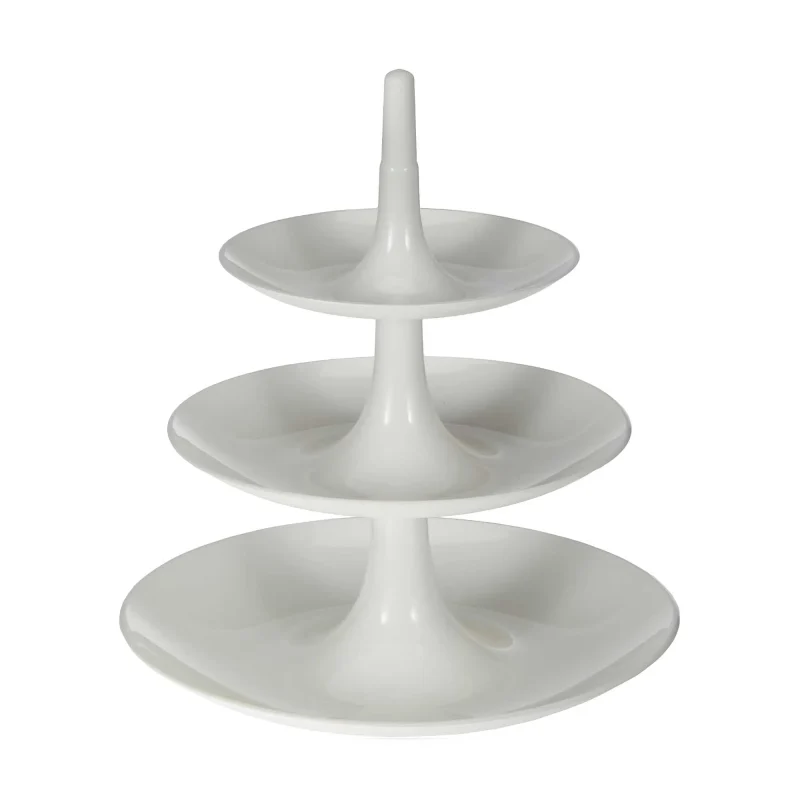 koziol babell white 3 tier serving dish