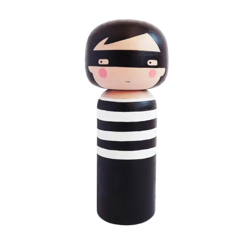 lucie kaas kokeshi thief doll 15 cm