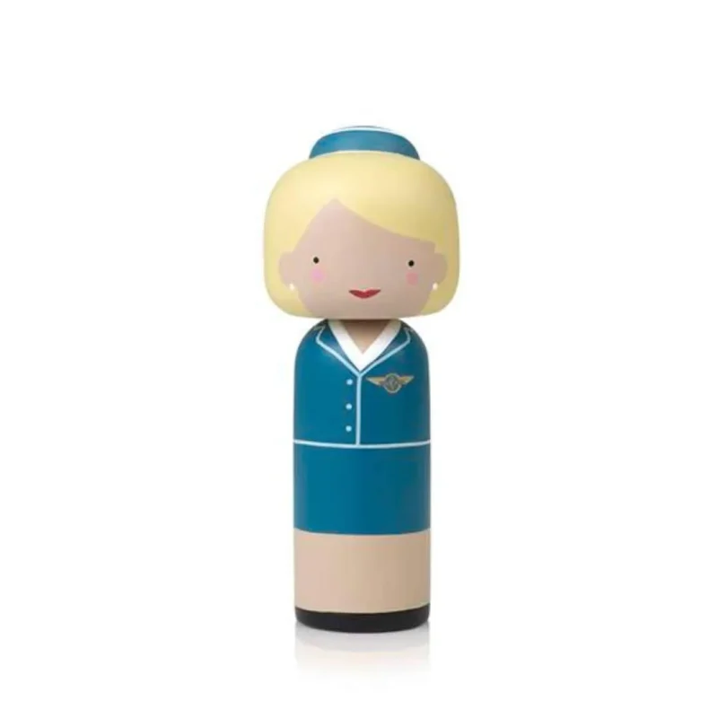 lucie kaas pan am kokeshi doll 15cm