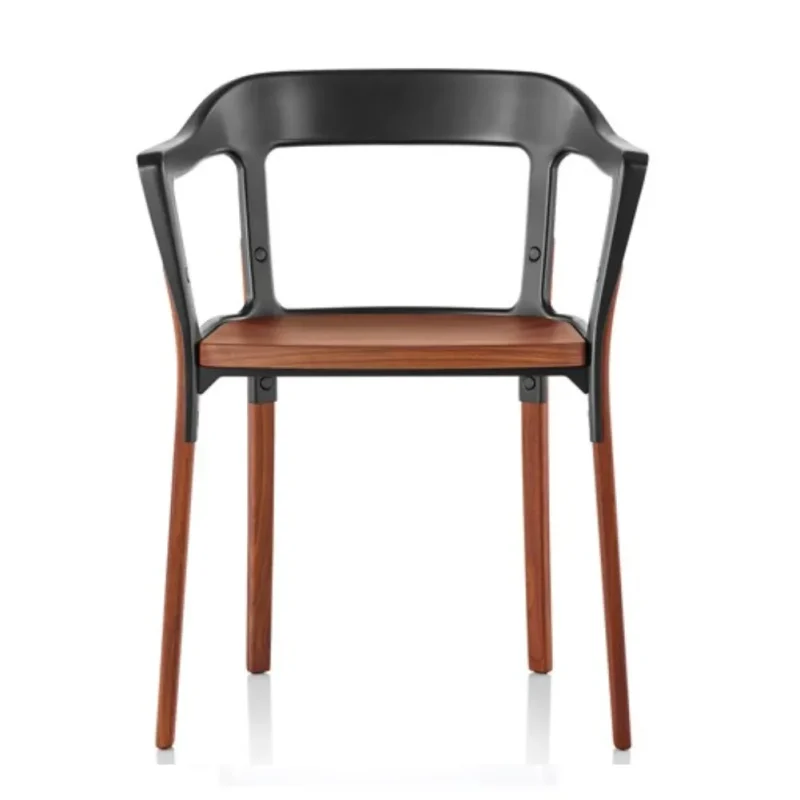 magis steelwood chair black american walnut by ronan erwan bouroullec