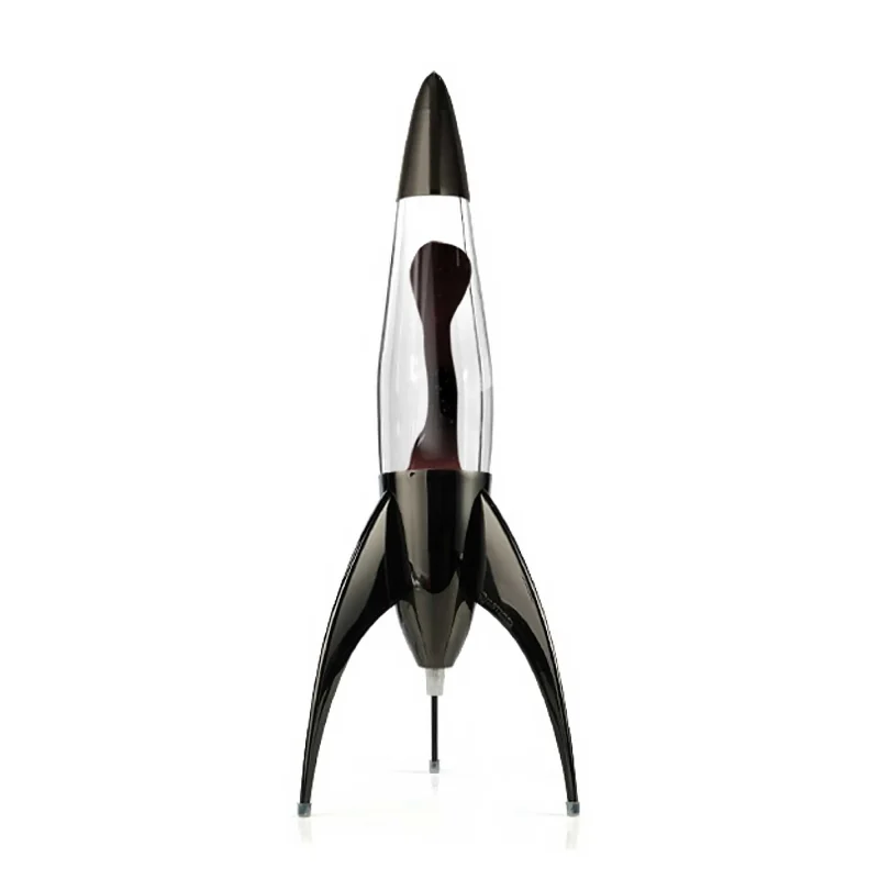 mathmos telstar black rocket lava lamp 50cm clear black