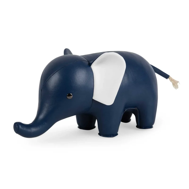 midnight blue zuny elephant bookend