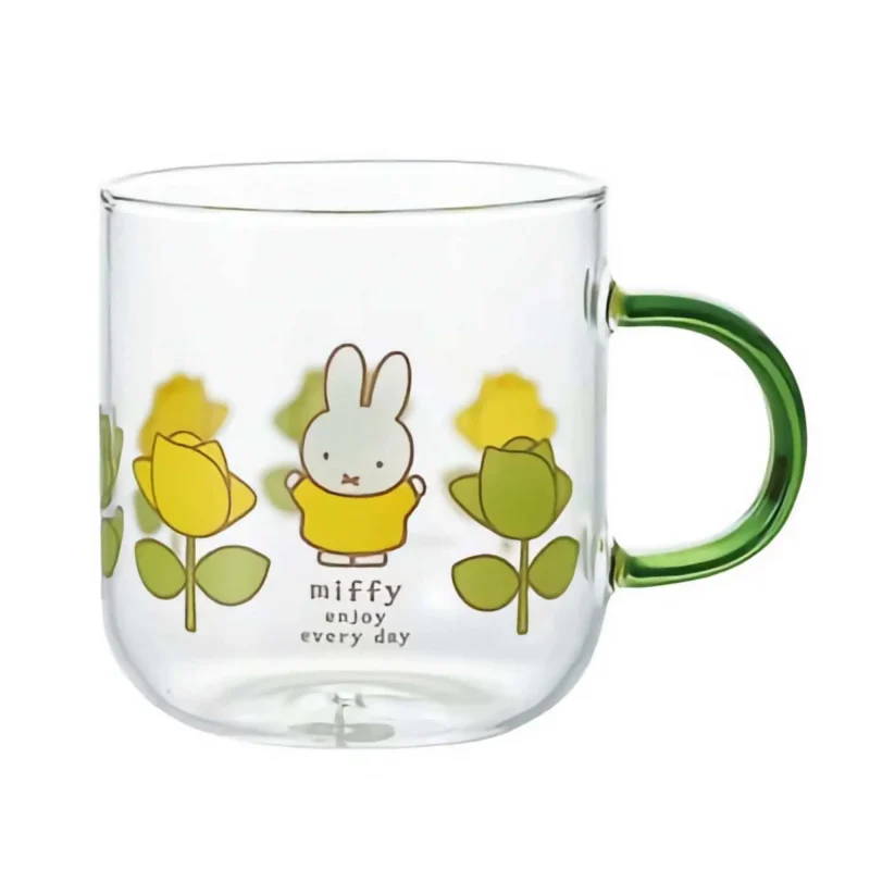 miffy green heat resistant glass mug