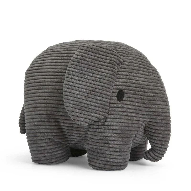 miffy grey elephant corduroy soft toy 33cm