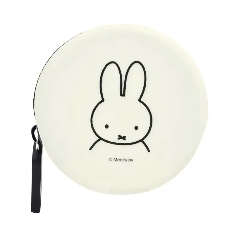 miffy round coin pouch white curun design