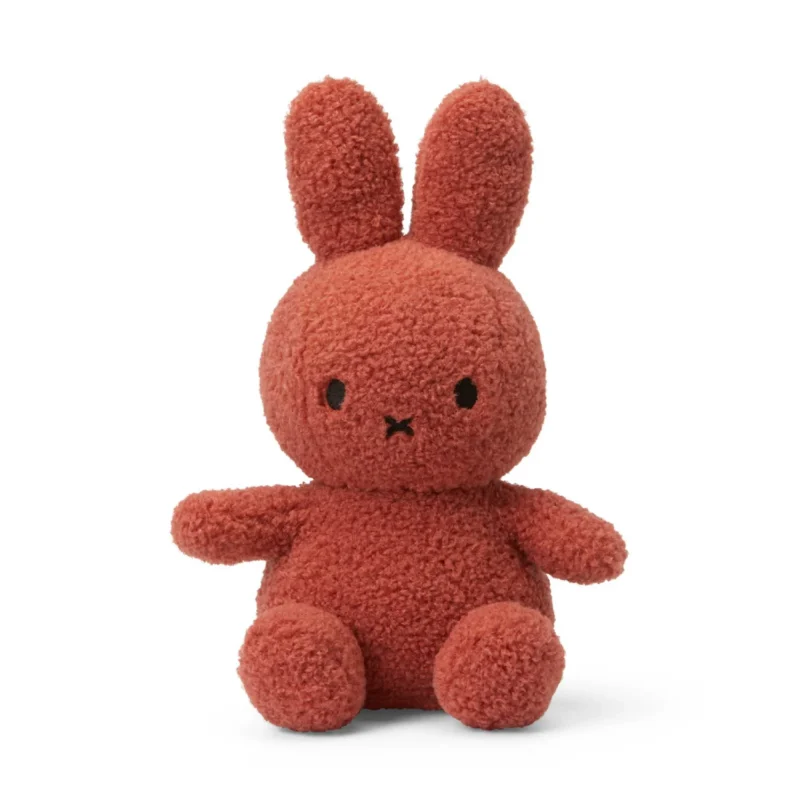 miffy sitting 33cm soft toy dark terracotta eco friendly