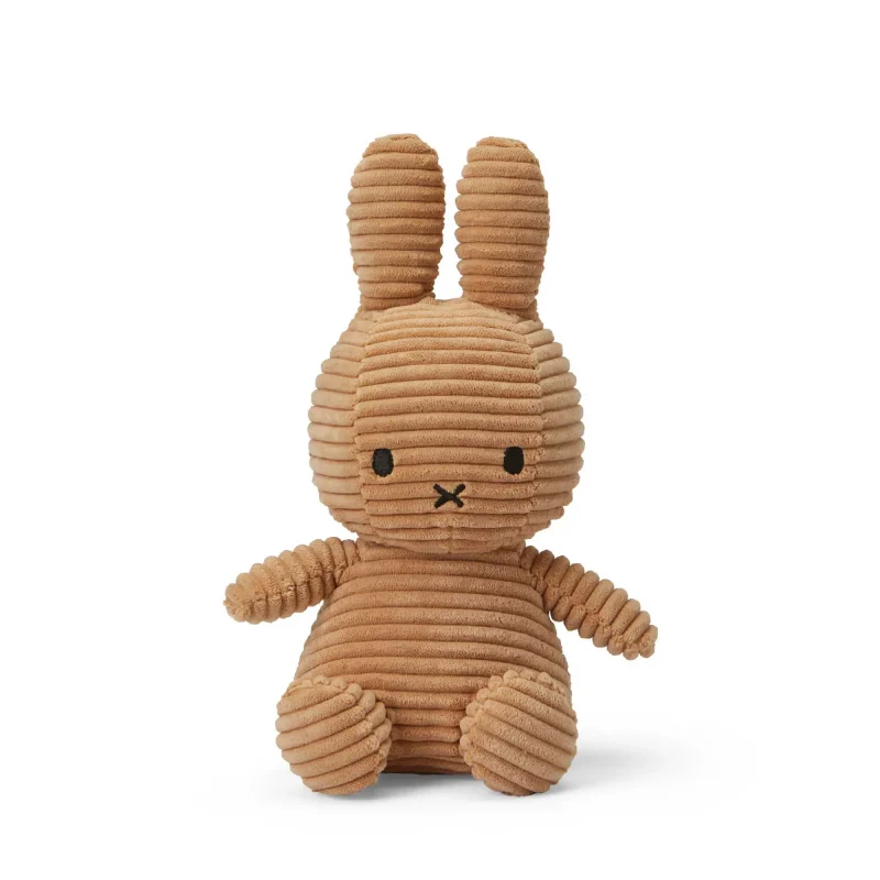 miffy sitting corduroy soft toy 23cm beige