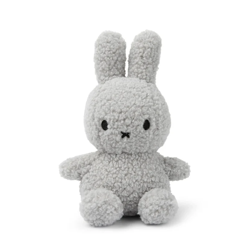 miffy sitting teddy 23cm soft light grey toy