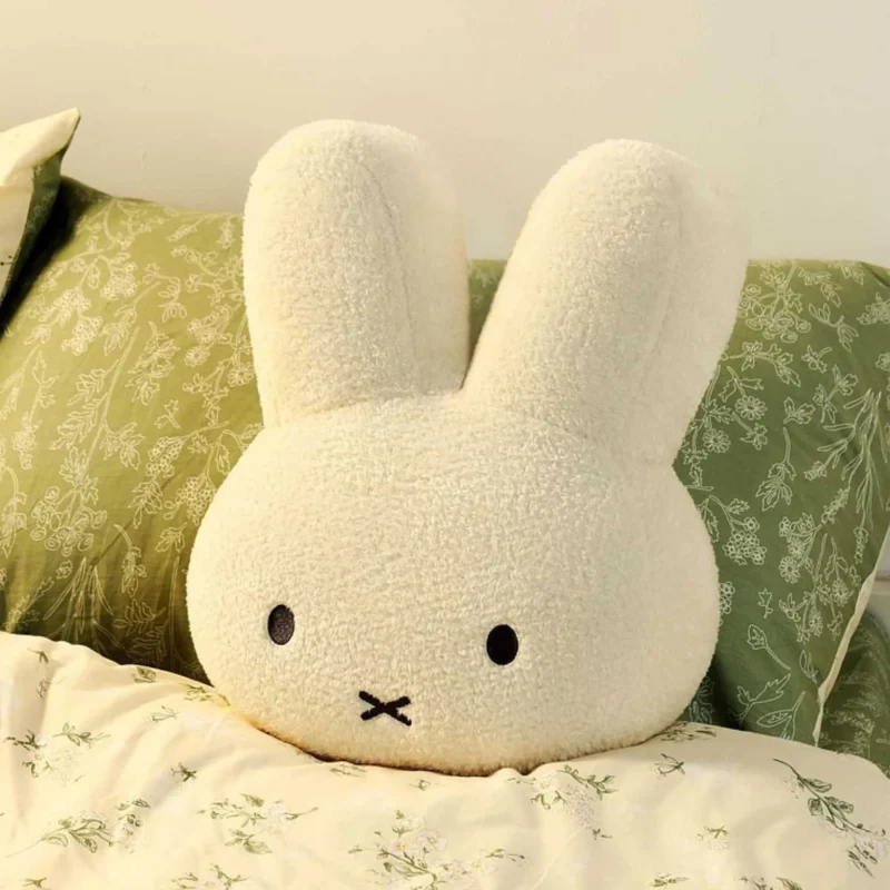 miffy white plush cushion 40cm cozy comfort