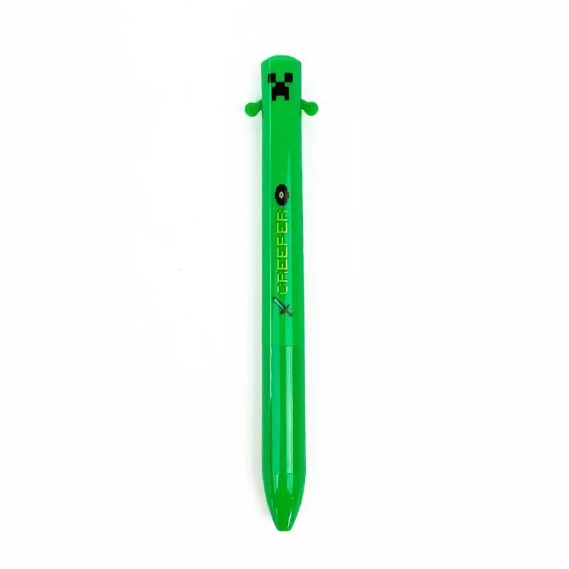 minecraft creeper dual color ballpoint pen