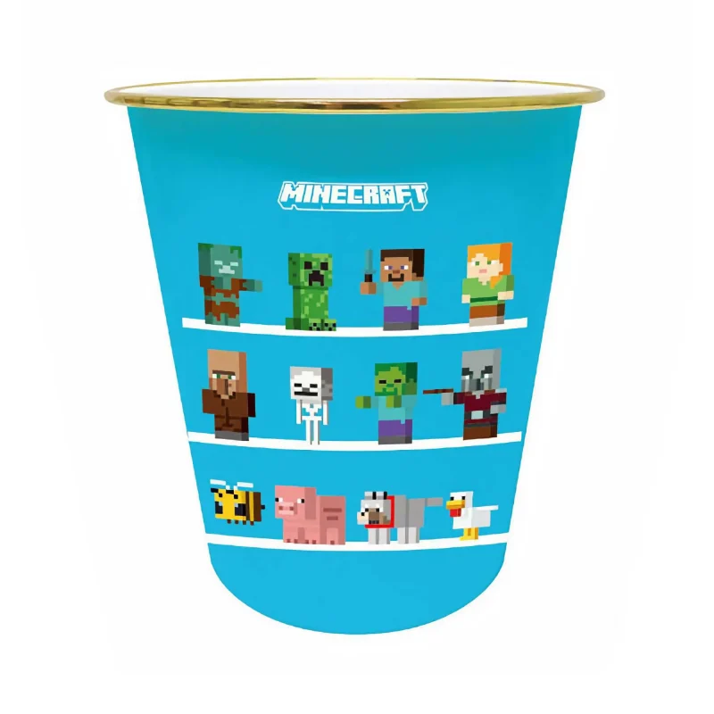 minecraft friends themed garbage can perfect gift for fans