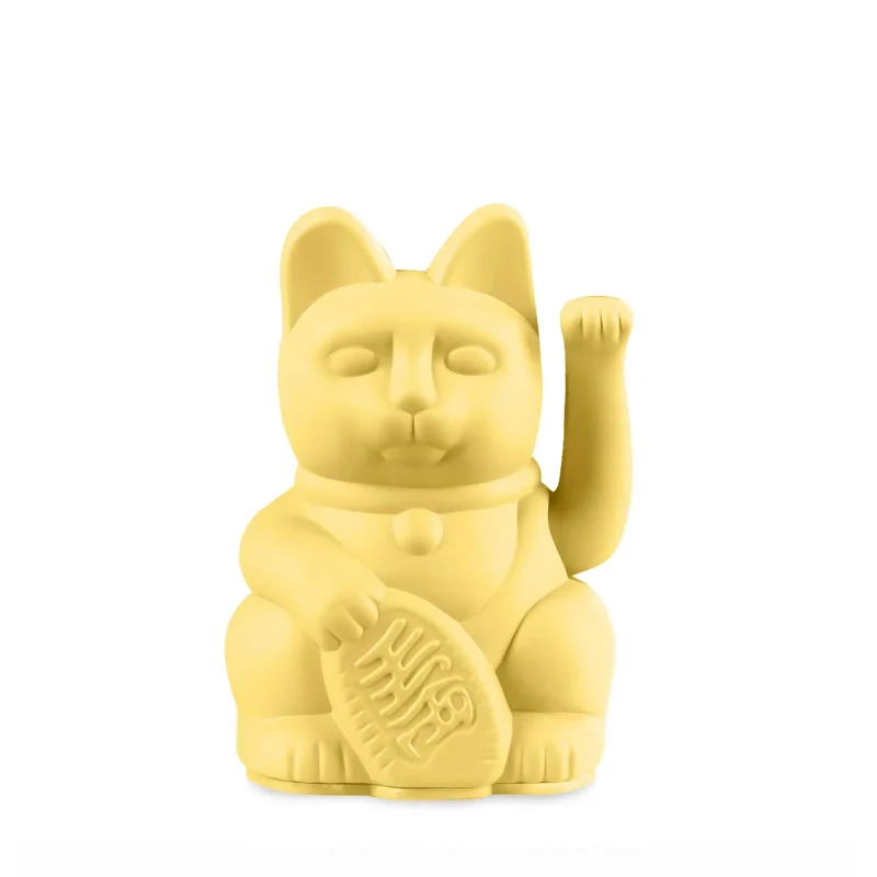 mini yellow donkey lucky cat adorable decor