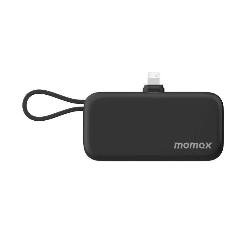 momax 1 power mini battery pack black for lightning devices