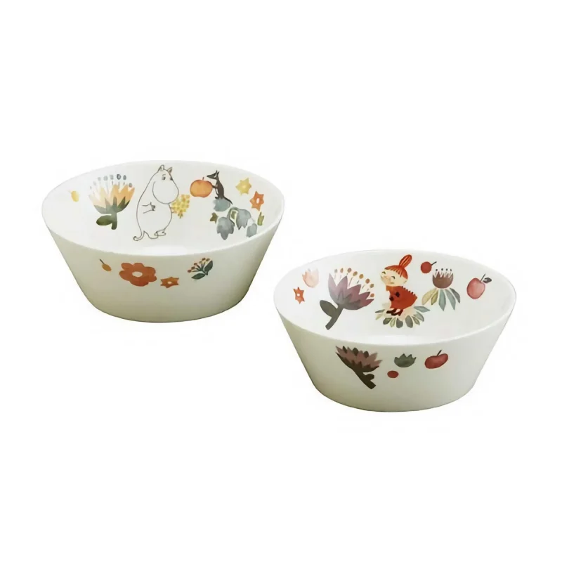 moomin herbarium pair bowl set